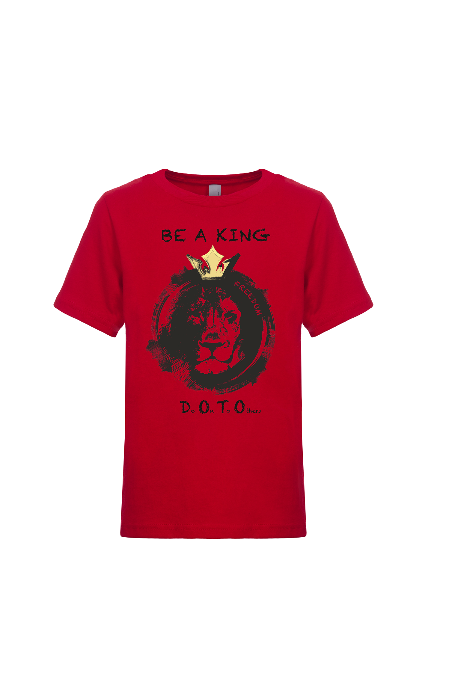 Be A King - Boy's Red short sleeve Tee