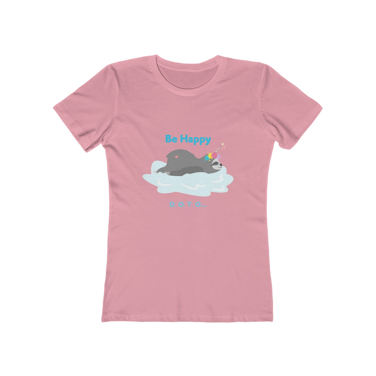 Be Happy - Comfy Cotton Tee for Women