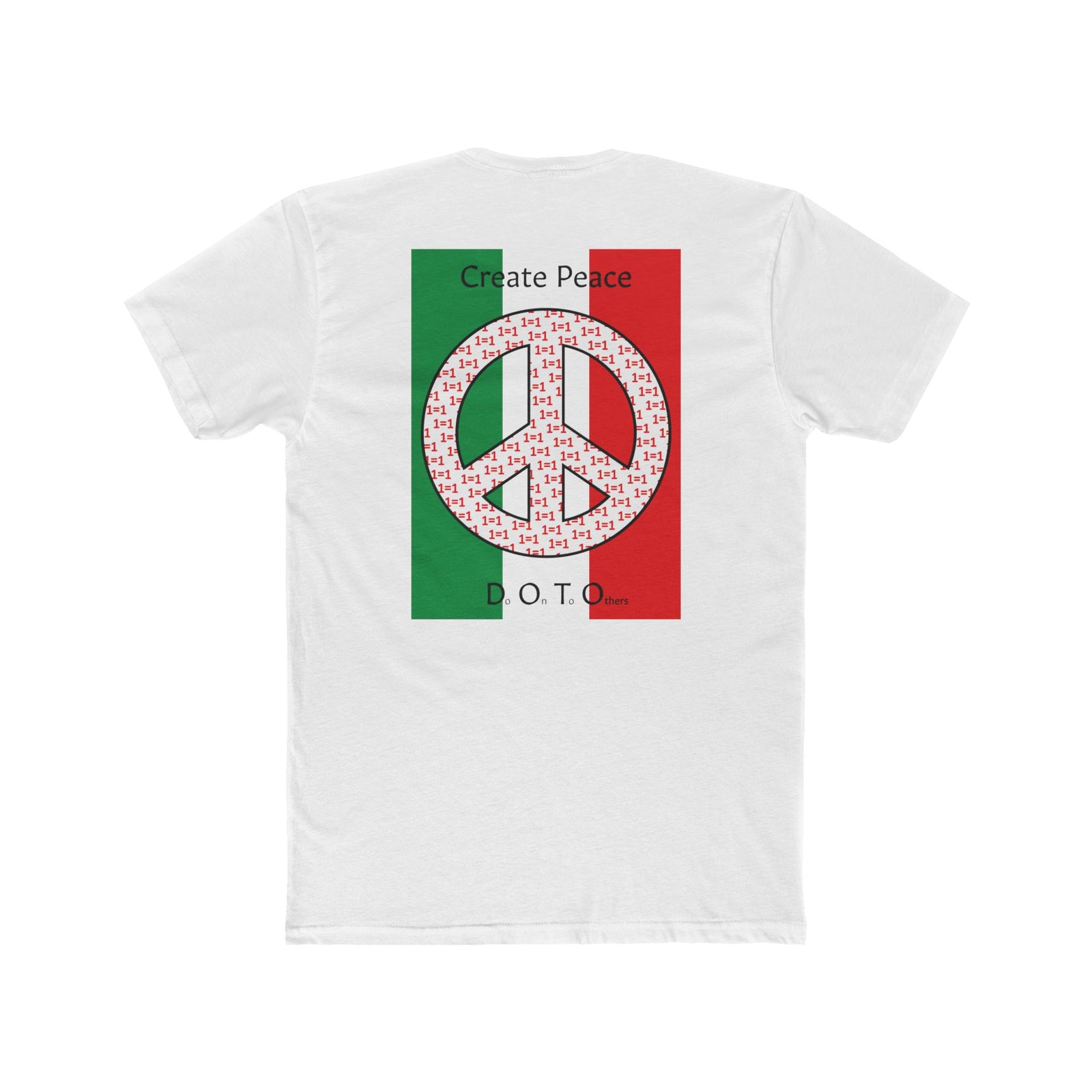 Men's - Create Peace -  Cotton Crew Tee